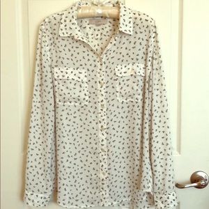 White LOFT blouse